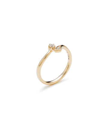 K10YG ダイヤモンド ピンキーリング＜ “Wish upon a star®” カード