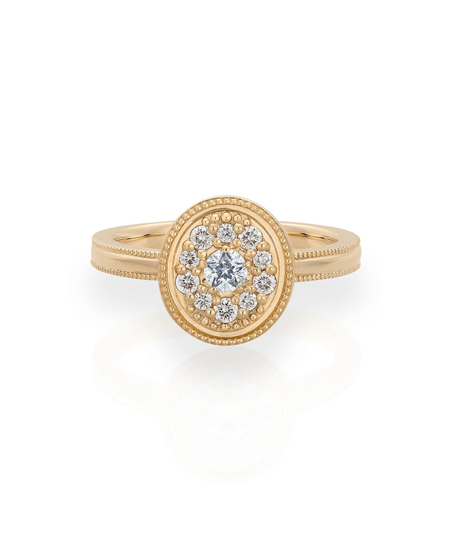 K18YG ダイヤモンド リング＜ “Wish upon a star®” カード＞|festaria