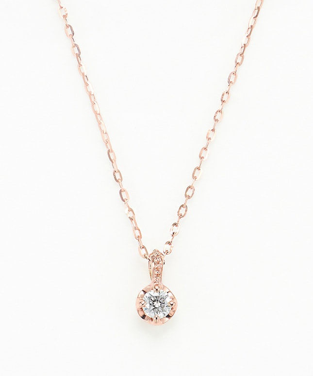 K10PG ダイヤモンド ネックレス|festaria Online Shop(フェスタリア