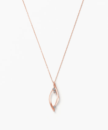 K10PG キュービックジルコニア ネックレス|festaria Online Shop