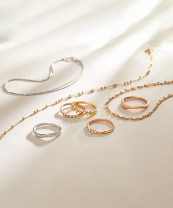 K10YG ダイヤモンド ピンキーリング|festaria Online Shop(フェスタ