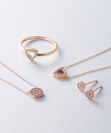 K10PG ダイヤモンド ピアス|festaria Online Shop(フェスタリア