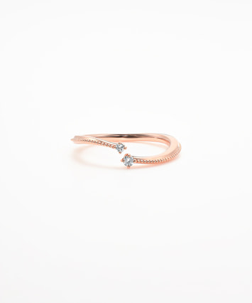 K10PG ダイヤモンド ピンキーリング|festaria Online Shop(フェスタ