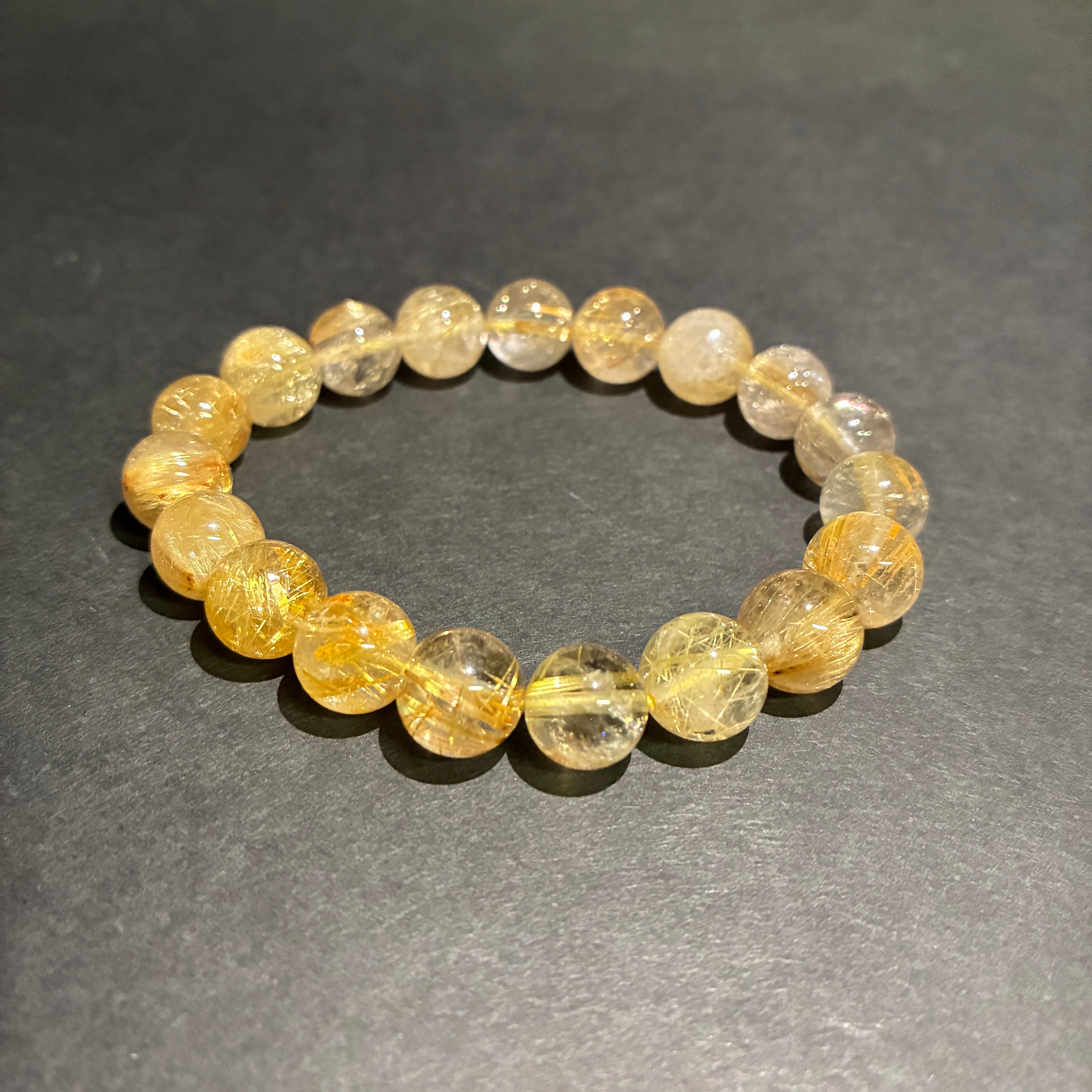 ルチルクォーツ - ブレスレット10mm - 天然石 - 金運 – STONEMARKET