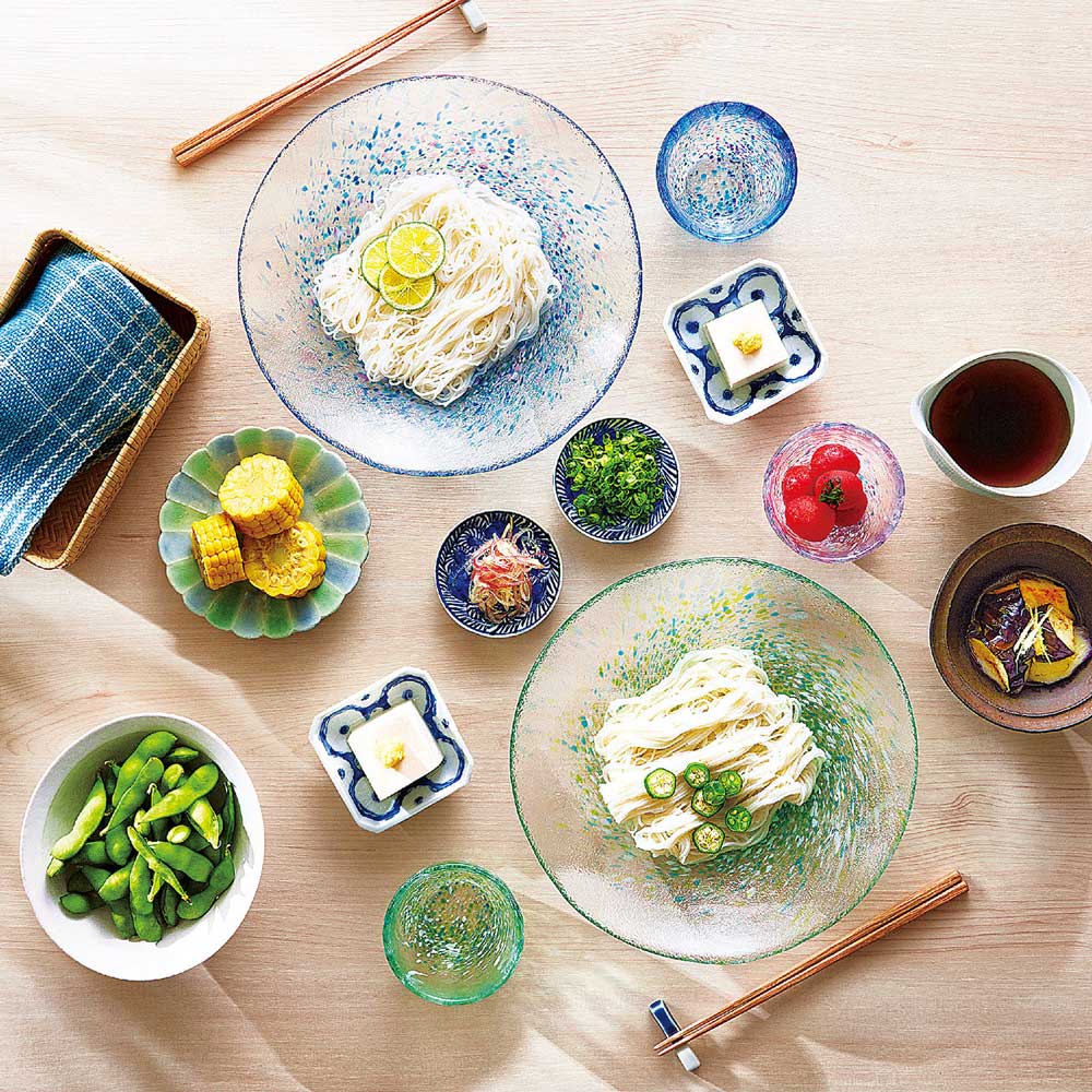 めん皿（青） WA323 / 東洋佐々木ガラス(株) 公式オンラインショップ