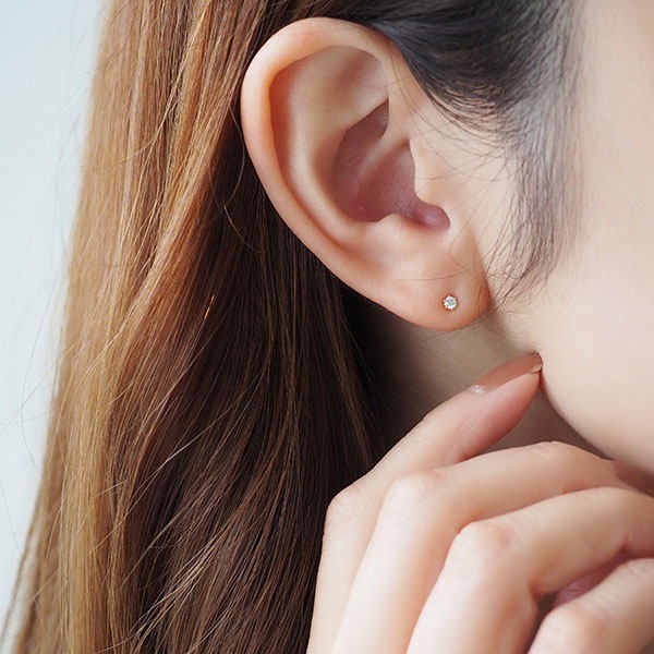 K10YGダイヤモンドピアス | ポンテヴェキオ公式オンラインショップ