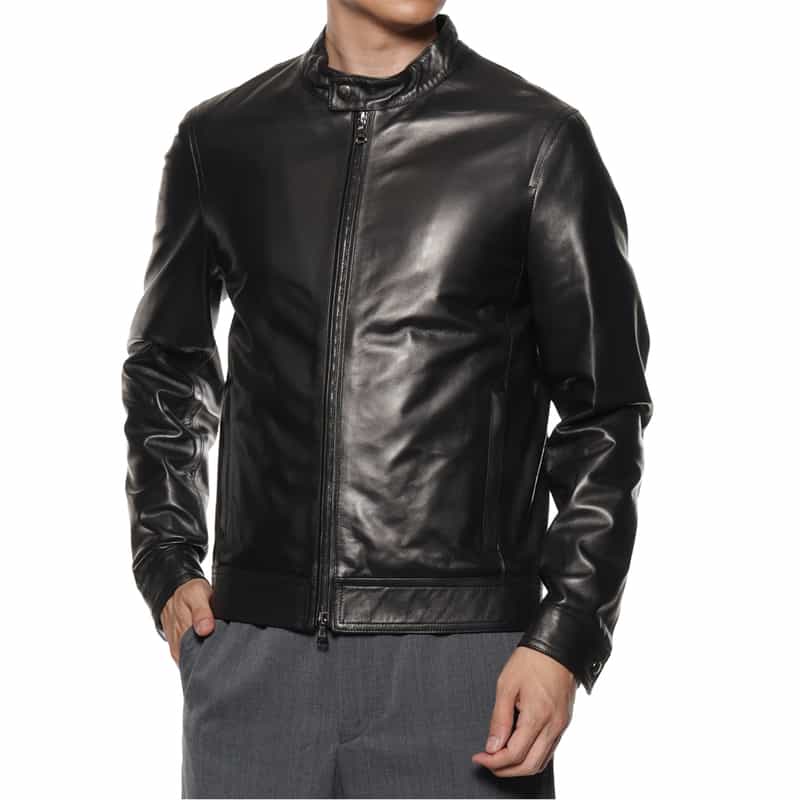 EMMETI＜エンメティ＞レザー シングルライダースジャケット