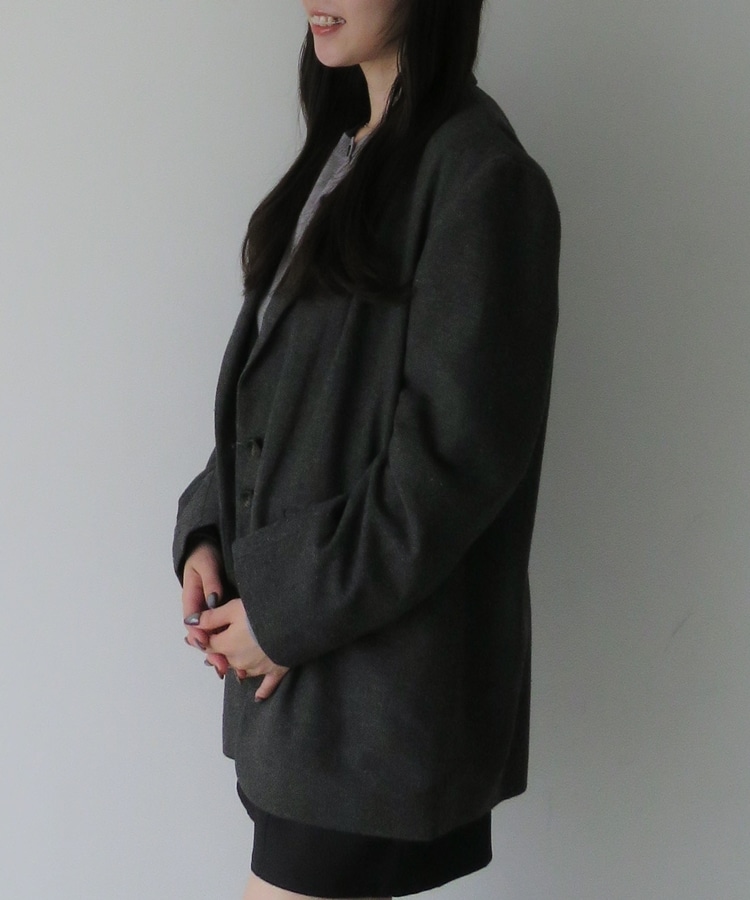 ヘリンボーンBIGテーラードジャケット(M BROWN): アウター｜PMbox