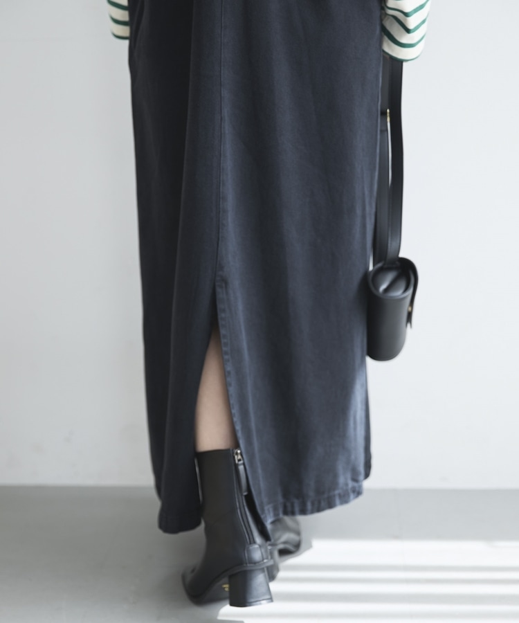 ピグメント加工フロントZIPジャンスカ(F BROWN): スカート｜PMbox