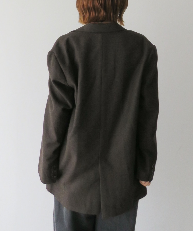 ヘリンボーンBIGテーラードジャケット(M BROWN): アウター｜PMbox