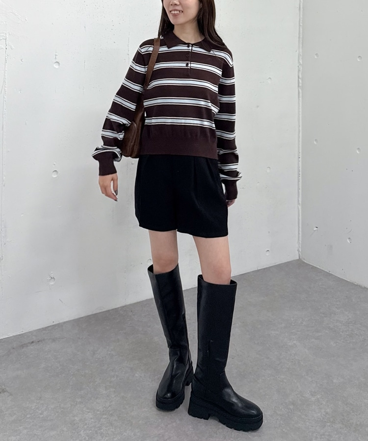 Dカン付タックショートパンツ(M BLACK): パンツ｜PMbox P&M OFFICIAL