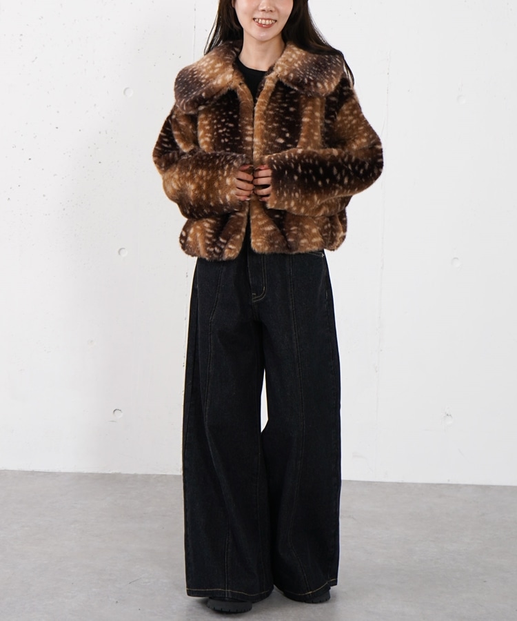 バンビアソートファーコート(M BEIGE): アウター｜PMbox P&M OFFICIAL