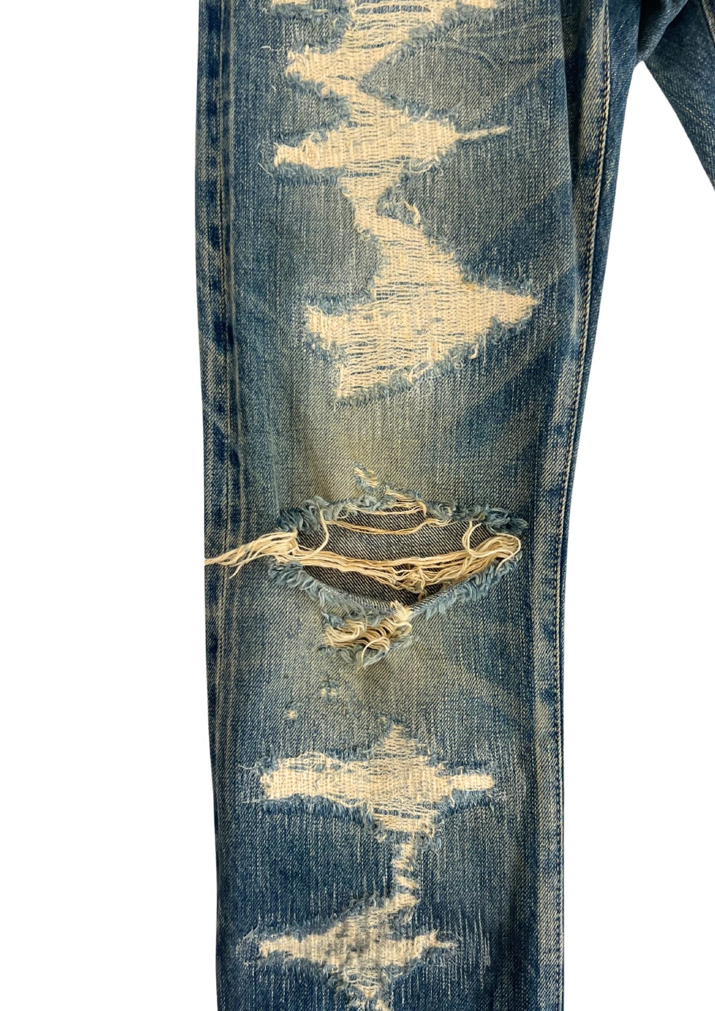 2000s Vintage HYSTERIC GLAMOUR Distressed Studs Denim – ONZEN