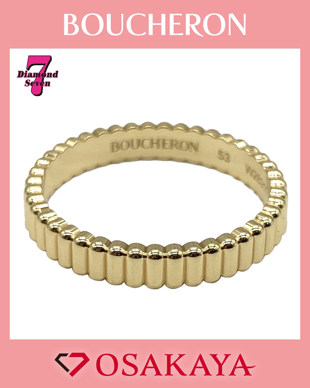 入荷情報】ブシュロン キャトル グログラン リングが入荷！｜大阪屋