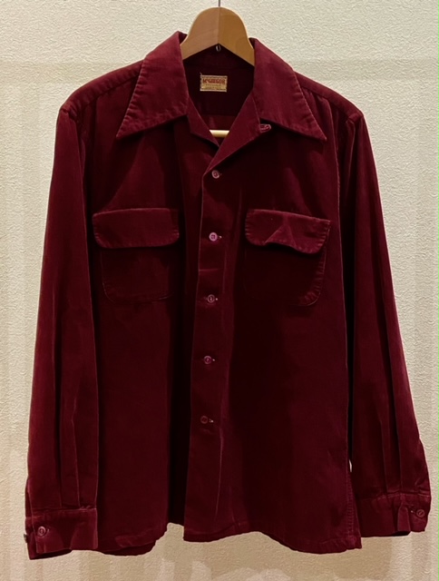 Vintage】1950s《McGREGOR（マクレガー）》のコーデュロイシャツ