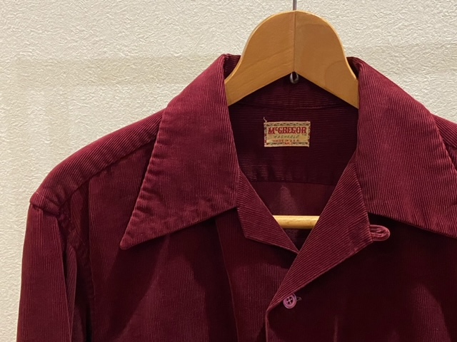 Vintage】1950s《McGREGOR（マクレガー）》のコーデュロイシャツ