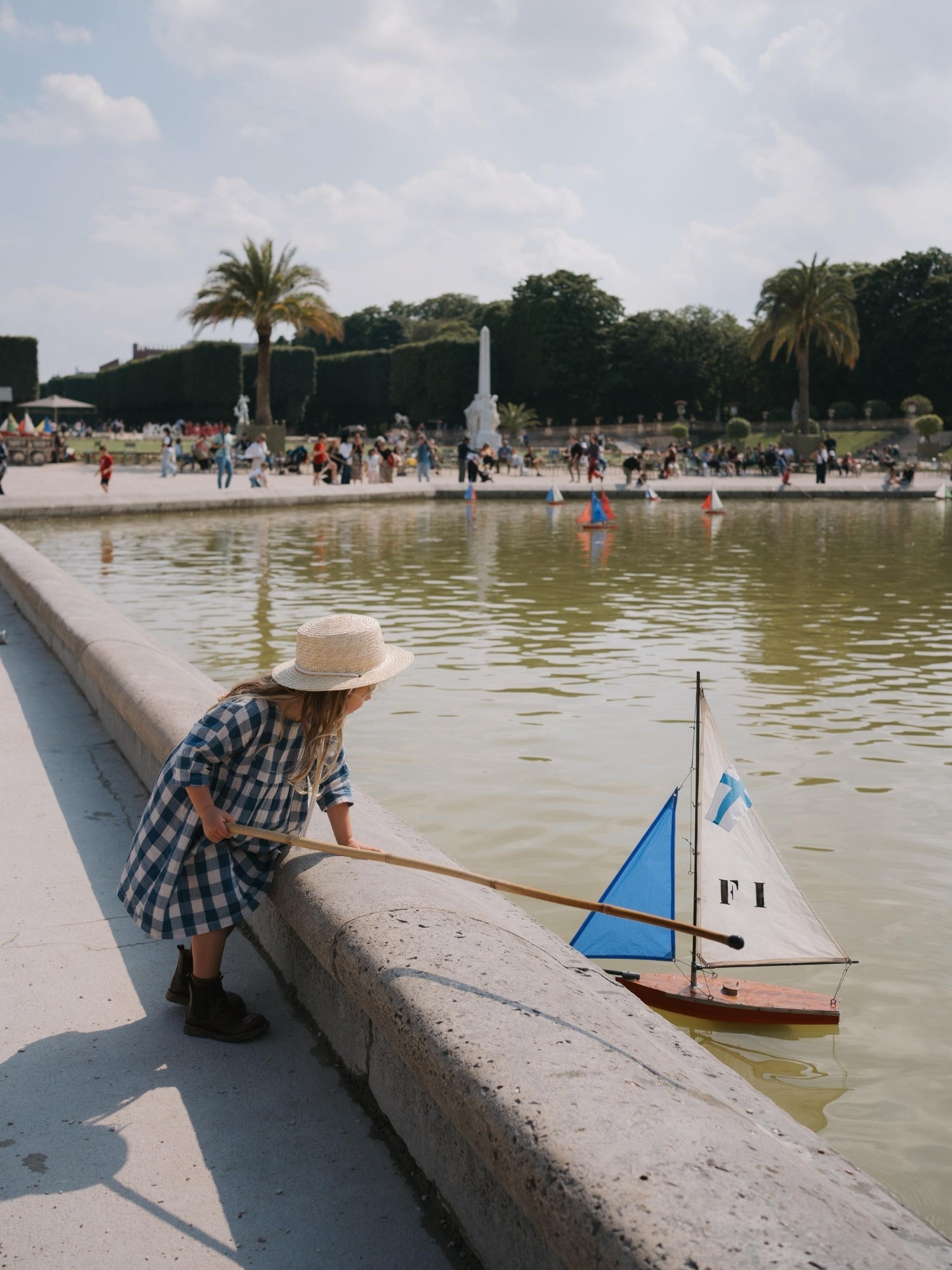 Pottery Blue Gingham Bella Dress | Organic Zoo