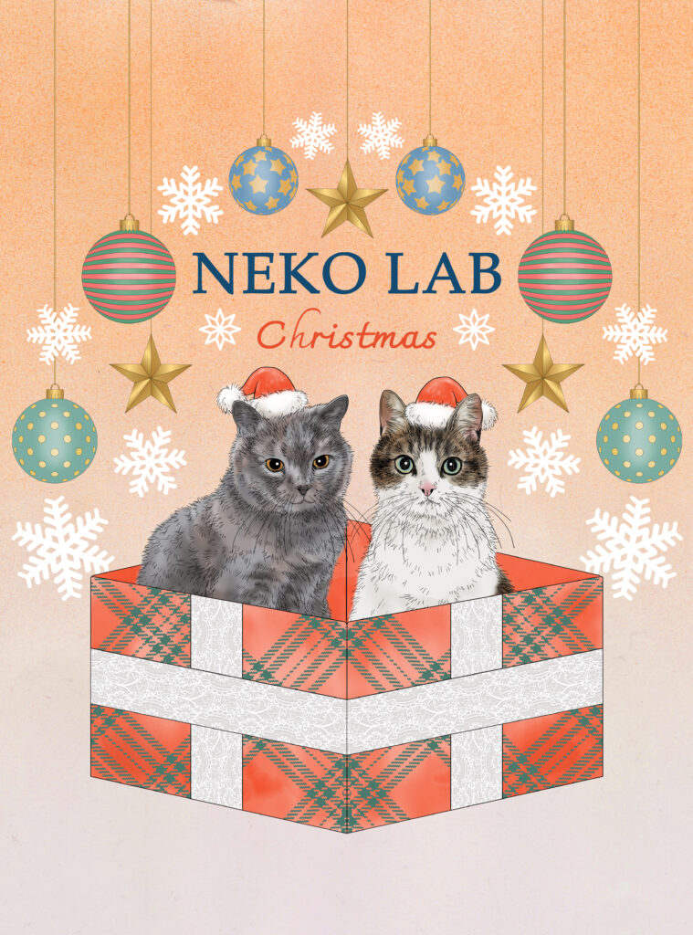 2025年新作！NEKO LABクリスマス限定クッキー缶イラスト担当