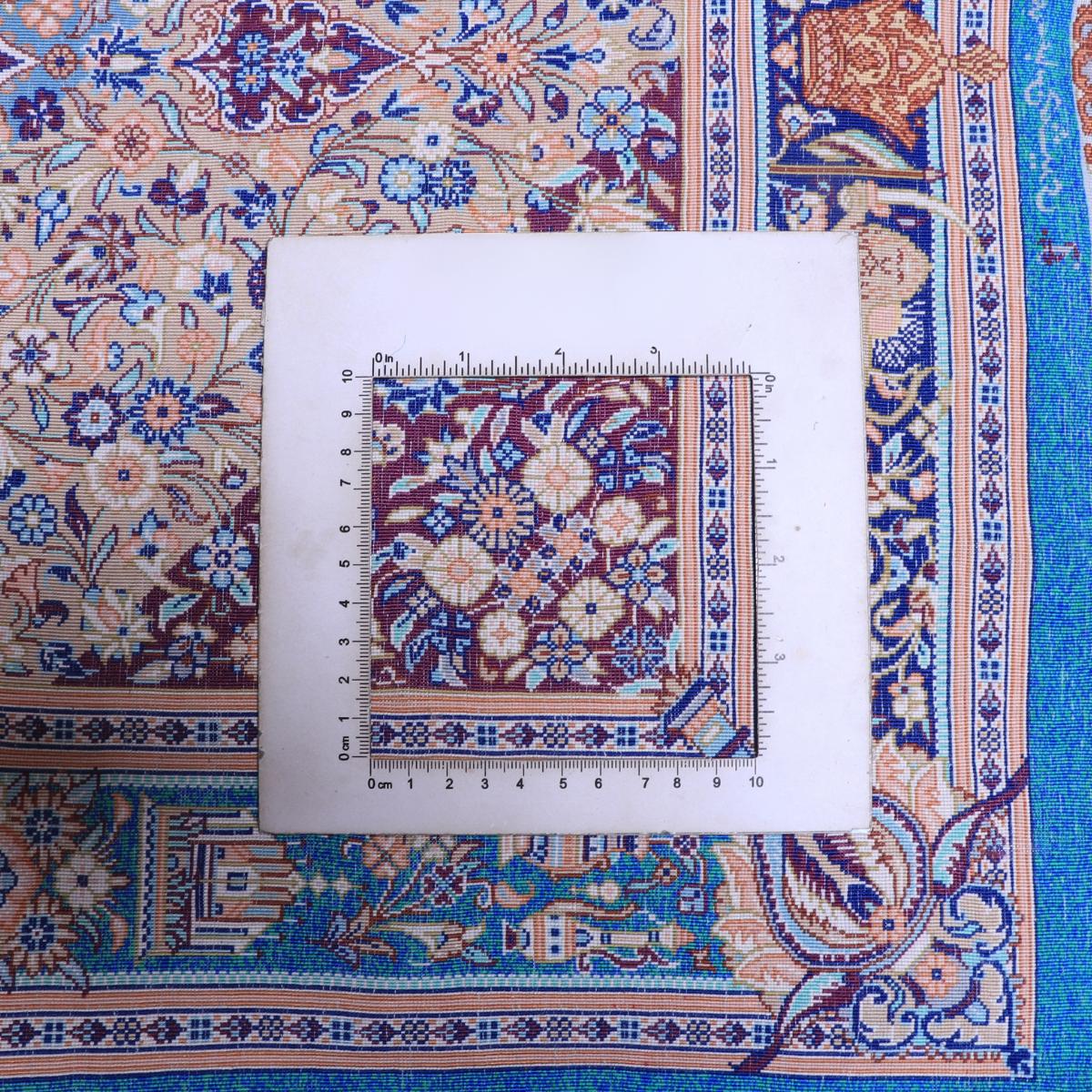 高級ペルシャ絨毯 (ジャムシーディー工房) 92×59cm（FN-70284