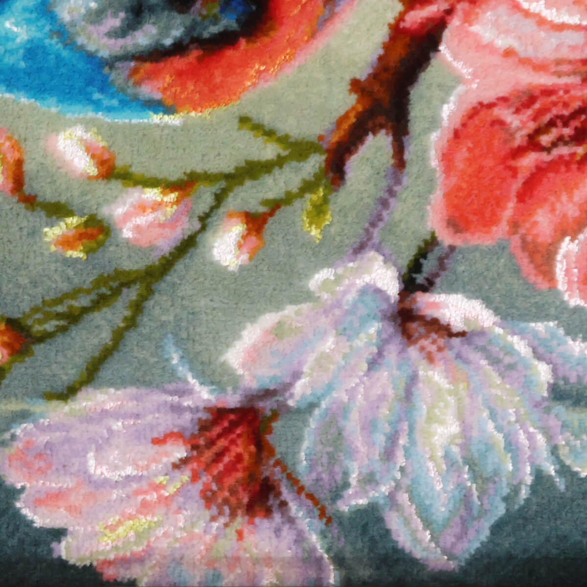 ペルシャ絨毯 タブリーズ産 絵画絨毯 90×71cm（FP-70269） – ギャッベ