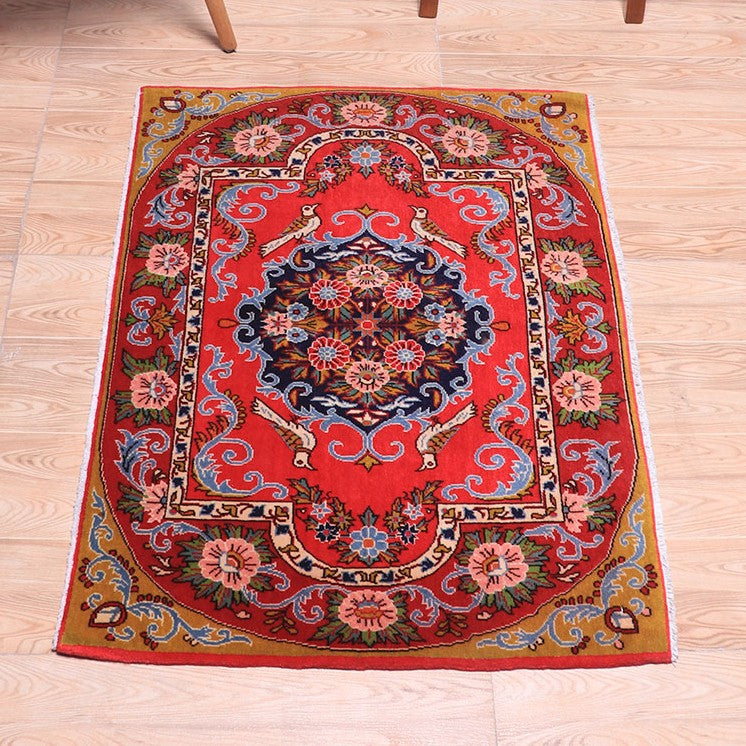 ペルシャ絨毯 (カーシャーン) 97×67cm（FS-70052） – ギャッベ