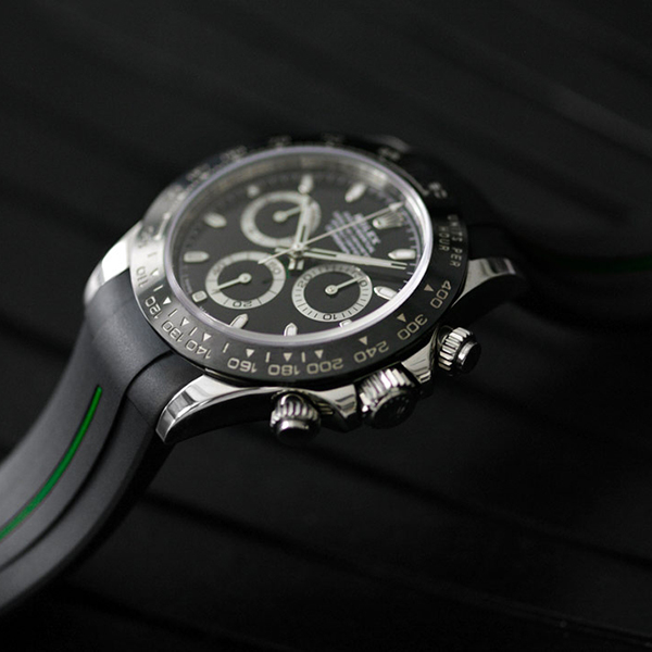 ロレックス デイトナ オイスターブレスレット専用 ブラック【尾錠付き