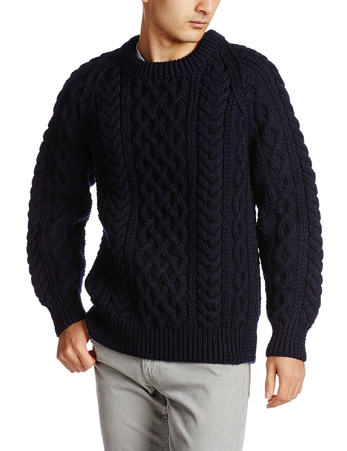 美品☆ INVERALLAN ケーブル編み アランセーター / ケーブルニット