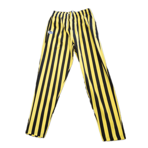 Yellow Stripe Baggy Bodybuilding Weightlifting Workout Gym Pants