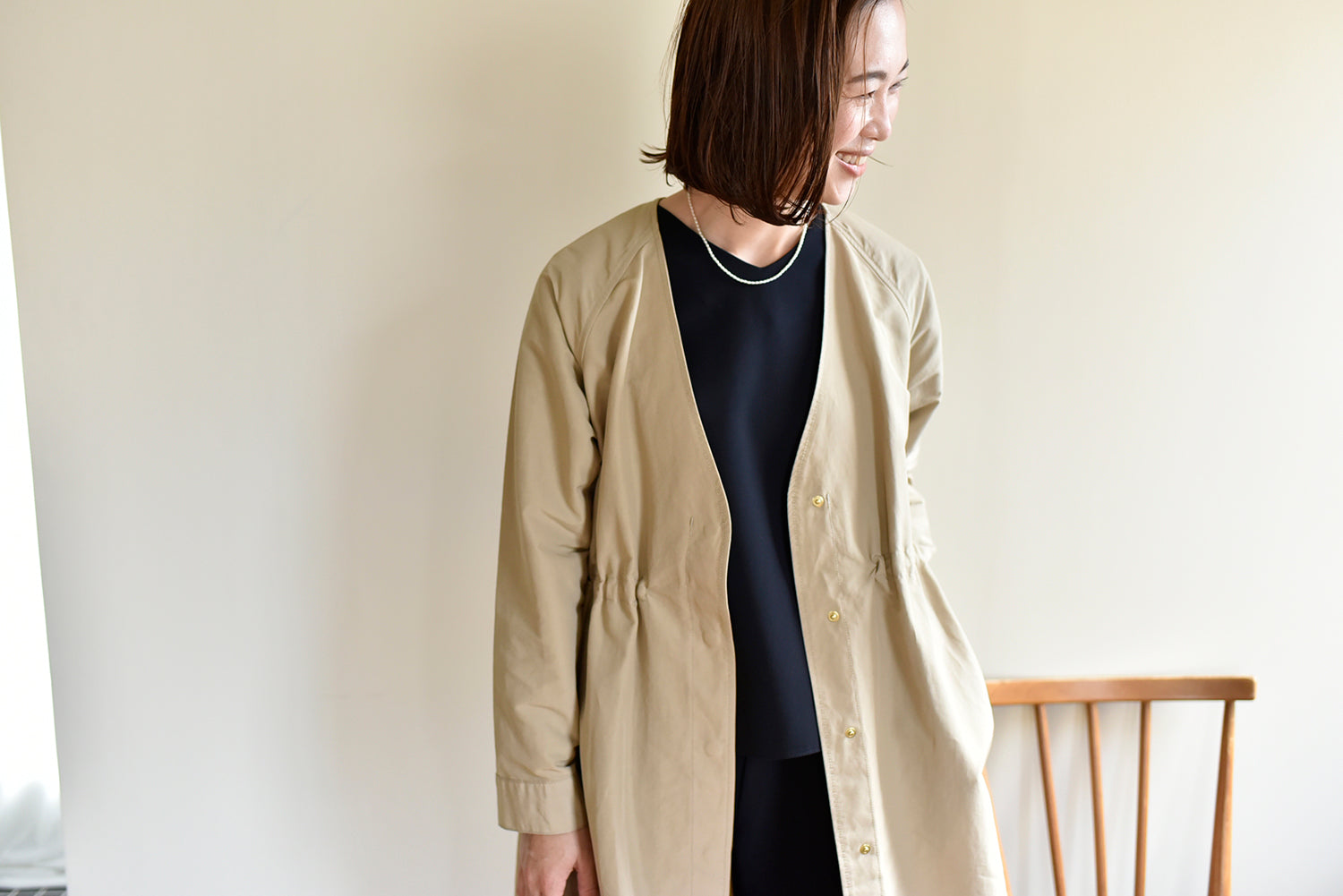頼れるノーカラーコート – OURHOME