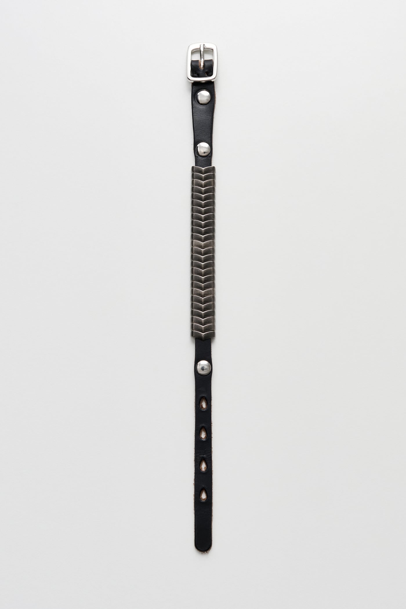 Our Legacy - Spine Bracelet Black Chromexcel Leather