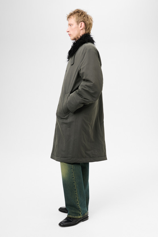 Our Legacy - Polar Coat Vapor Charcoal Peached Nylon