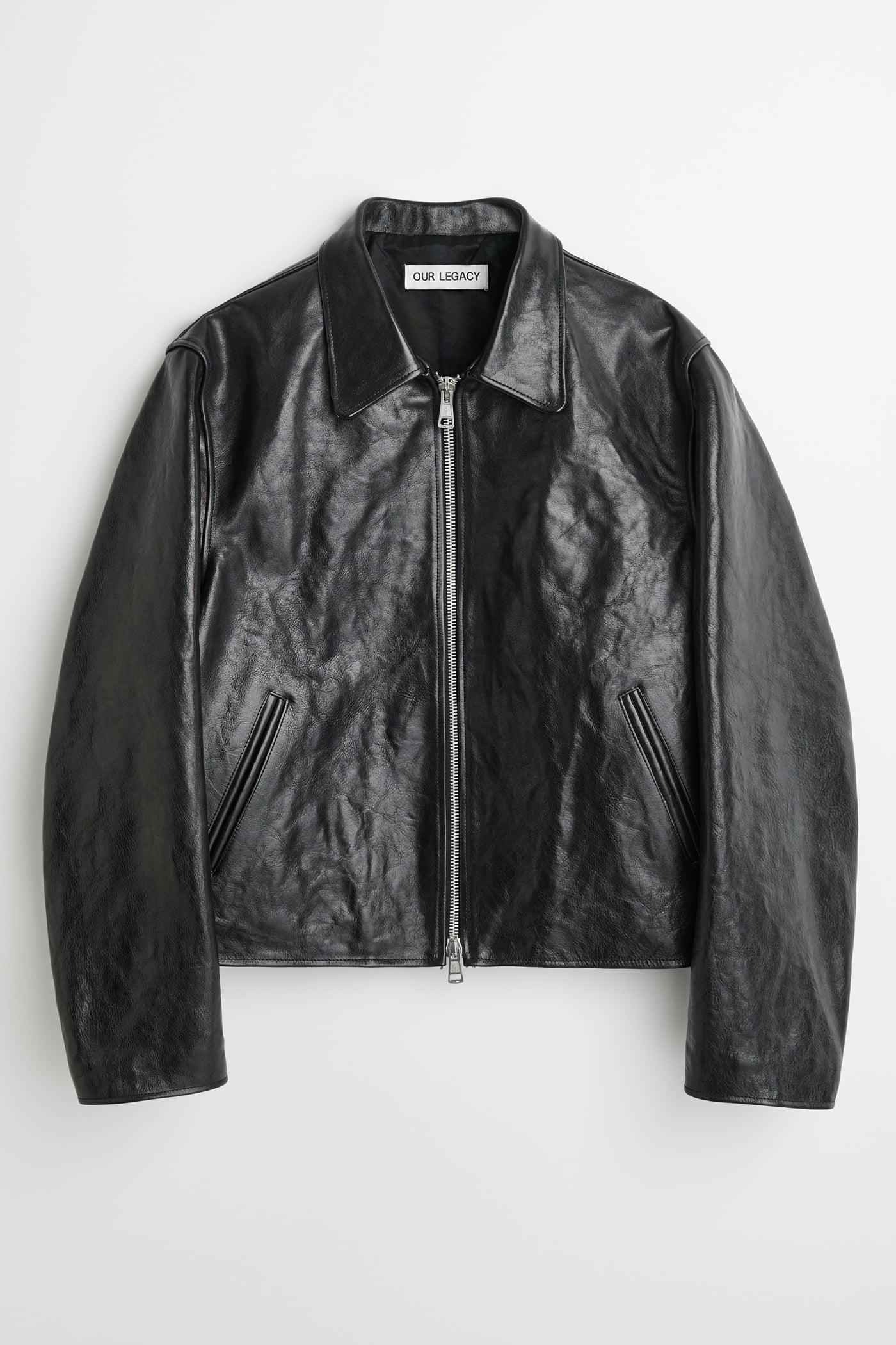 Our Legacy - Mini Jacket Top Dyed Black Leather