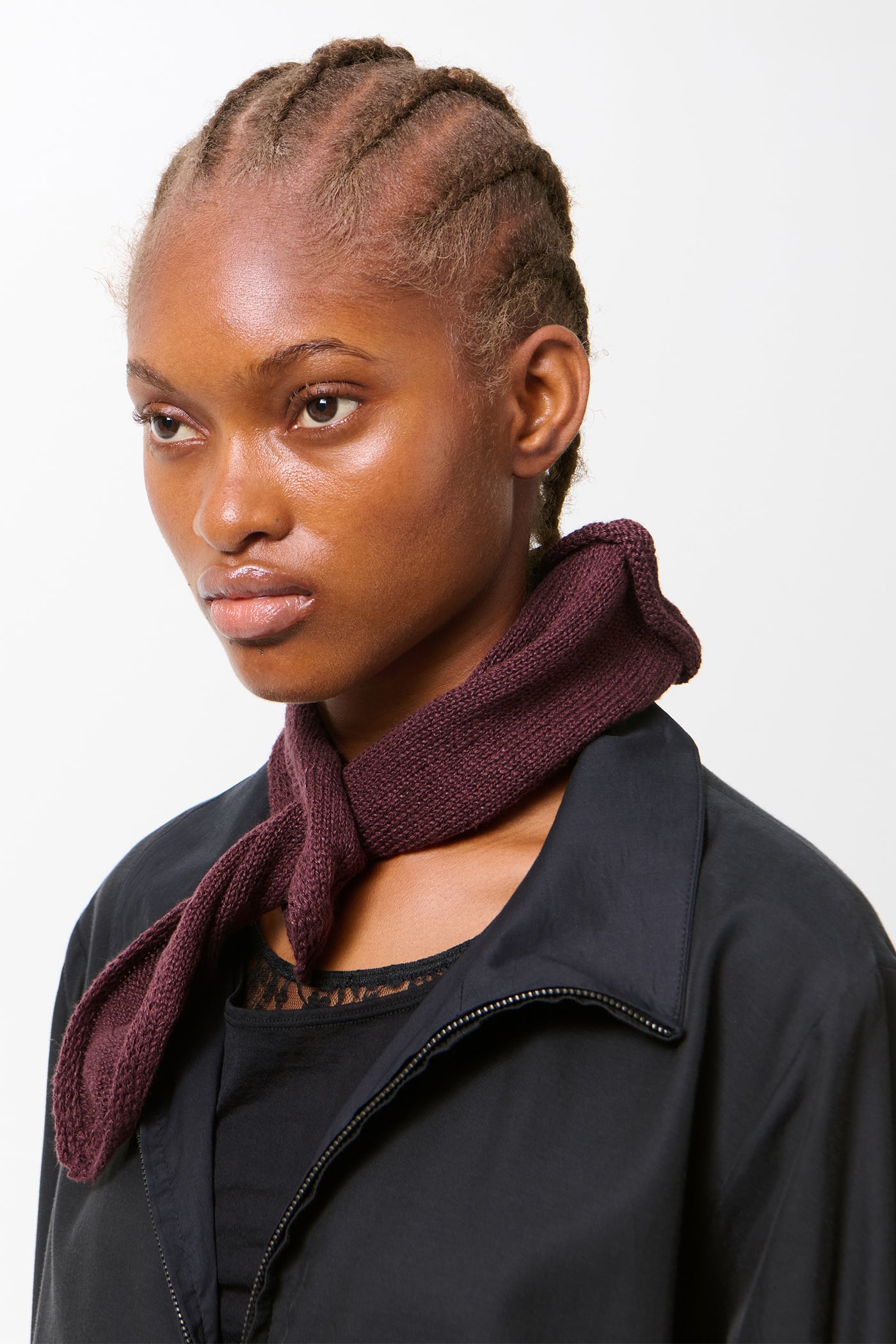 Our Legacy - Miniature Scarf Cabernet Cyclone Linen