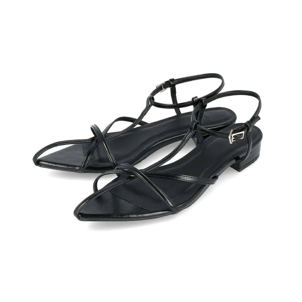 ポインテッドトゥ 多ストラップサンダル 送料無料 | welleg