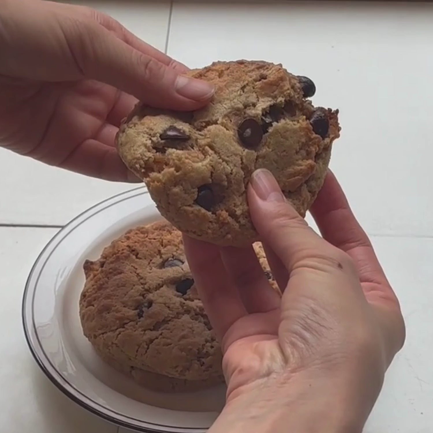 Impossible chocolate chip (vegan cookie)
