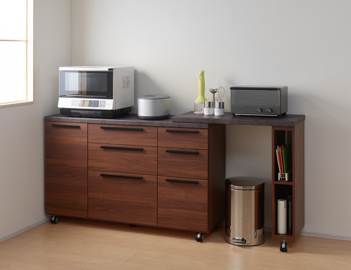 セレクト家具/食器棚・キッチン収納/CW キャスター付きキッチン