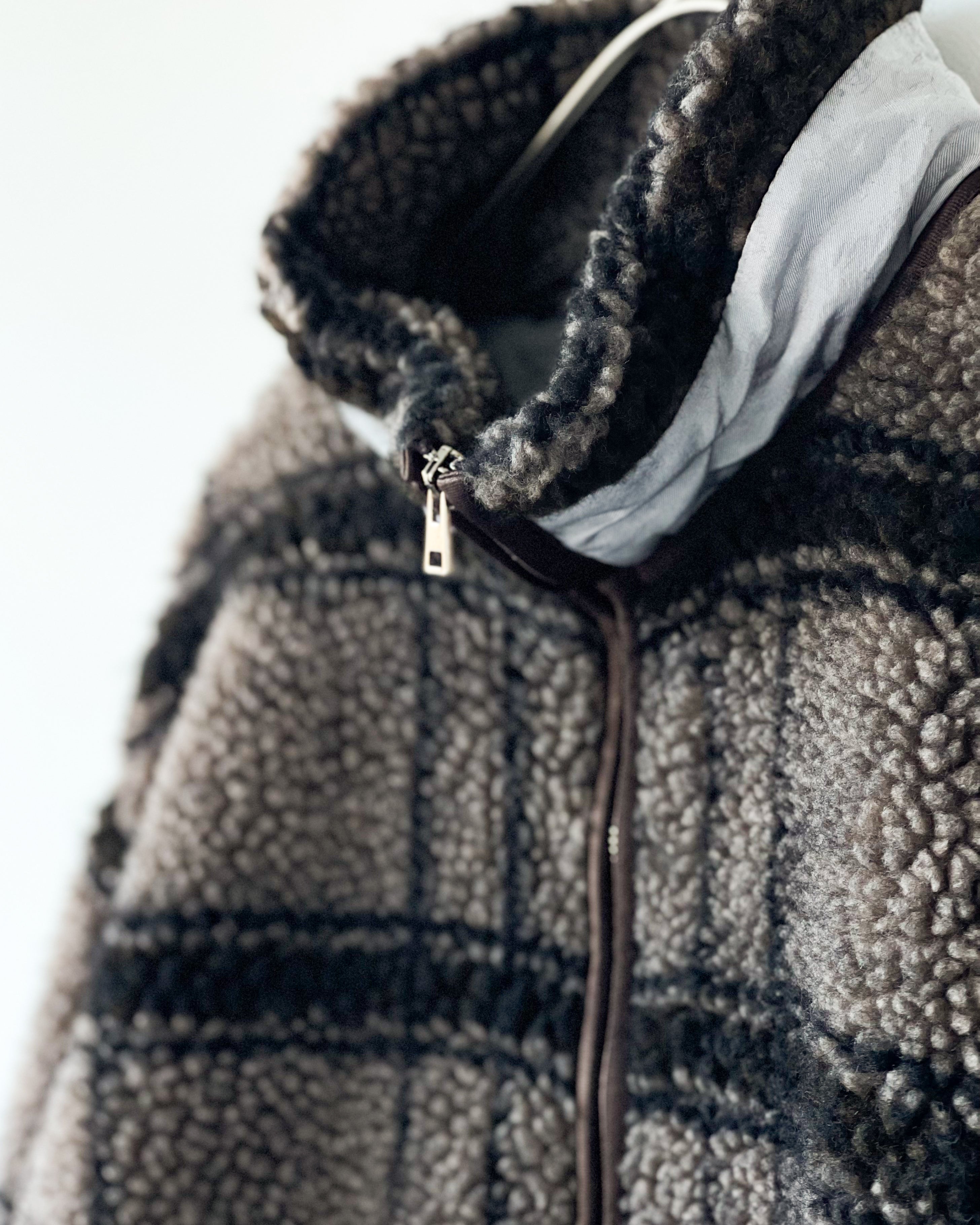 RANRA】RIVER FLEECE JACKET - MARTINI OLIVE