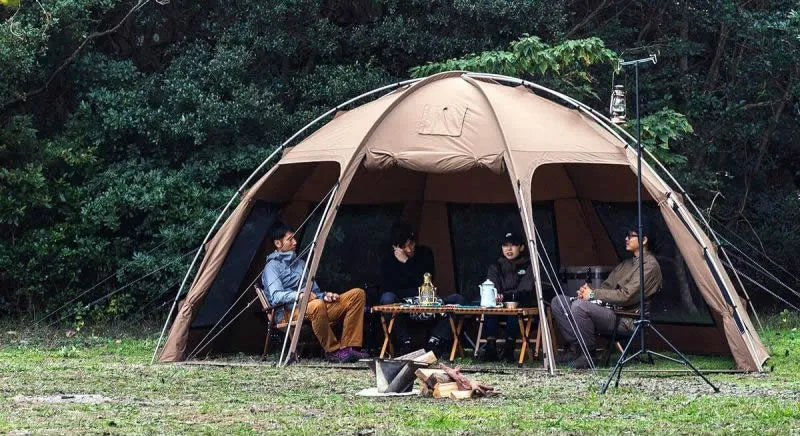 Hilander「OldBess（オールドベス）」TC素材の大型ドームシェルター