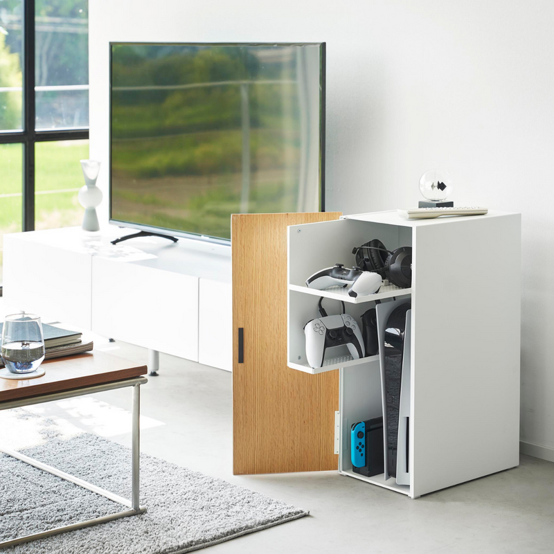 tower】ゲーム機収納ラックタワー 山崎実業 2109/2110