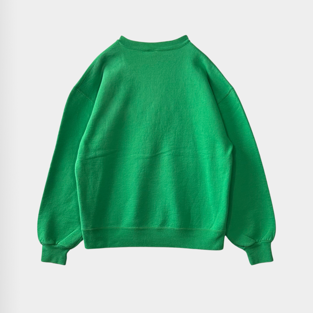 90's Russell Athletic ラッセル 無地 スウェット グリーン (L