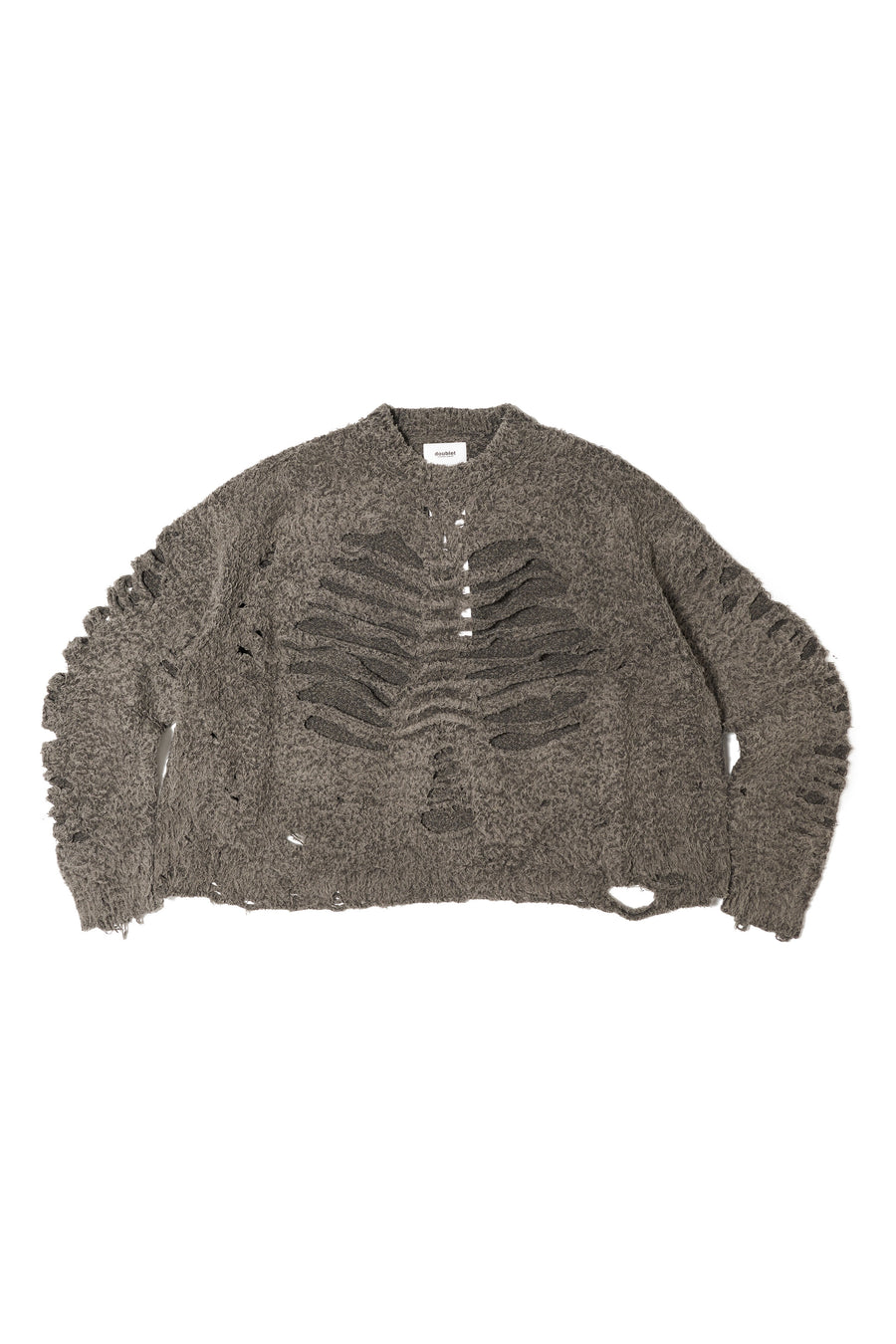 doublet(ダブレット)のRIBCAGE KNIT PULLOVER GRAYの通販｜PALETTE art