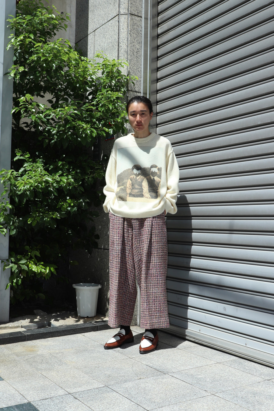 JOHN MASON SMITH(ジョンメイソンスミス)の5G WOOL CURVE SLEEVE PRINT