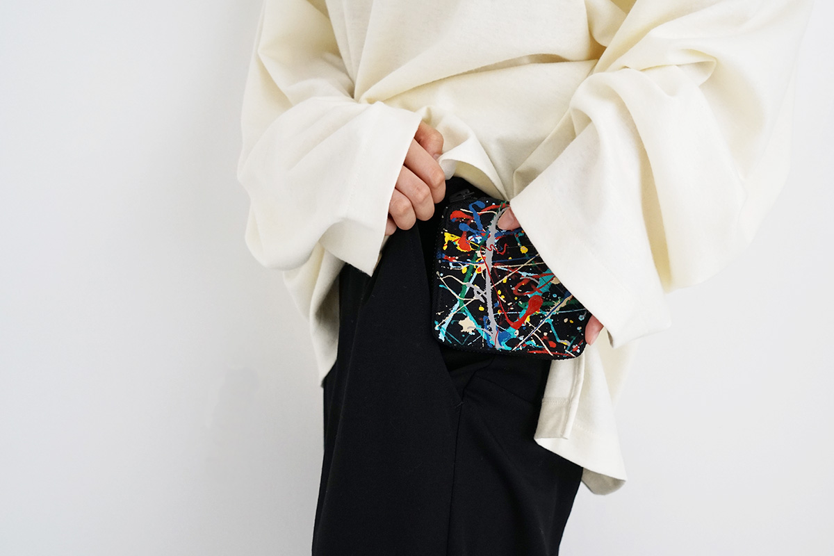 macromauro マクロマウロ SPLASH WALLET [BLACK]_