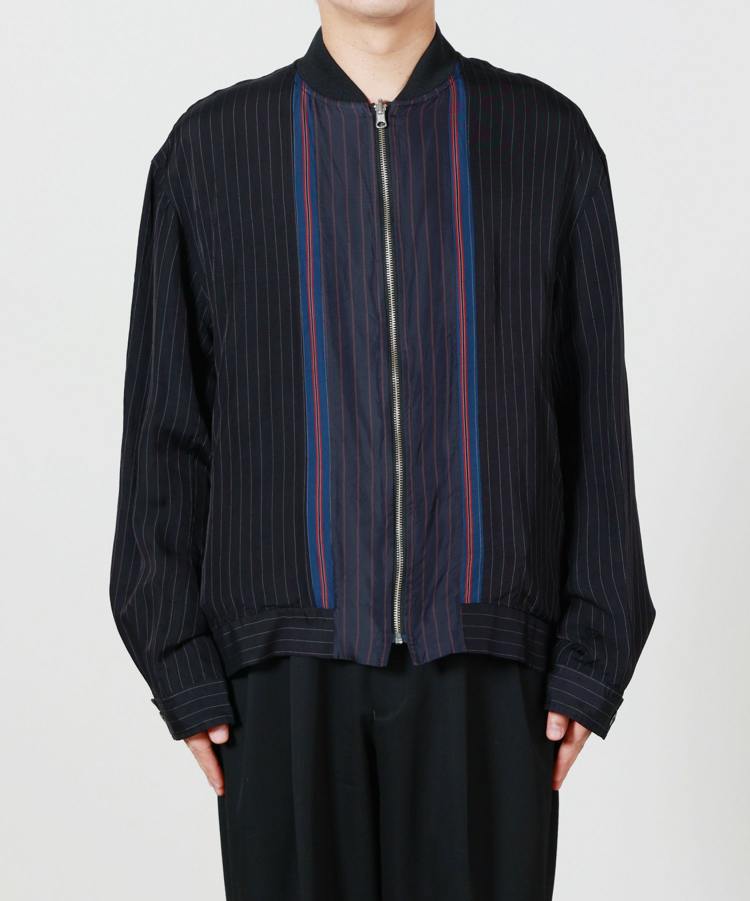 TOGA VIRILIS(トーガ ビリリース)】 CUPRA STRIPE BLOUSON｜PARIGOT