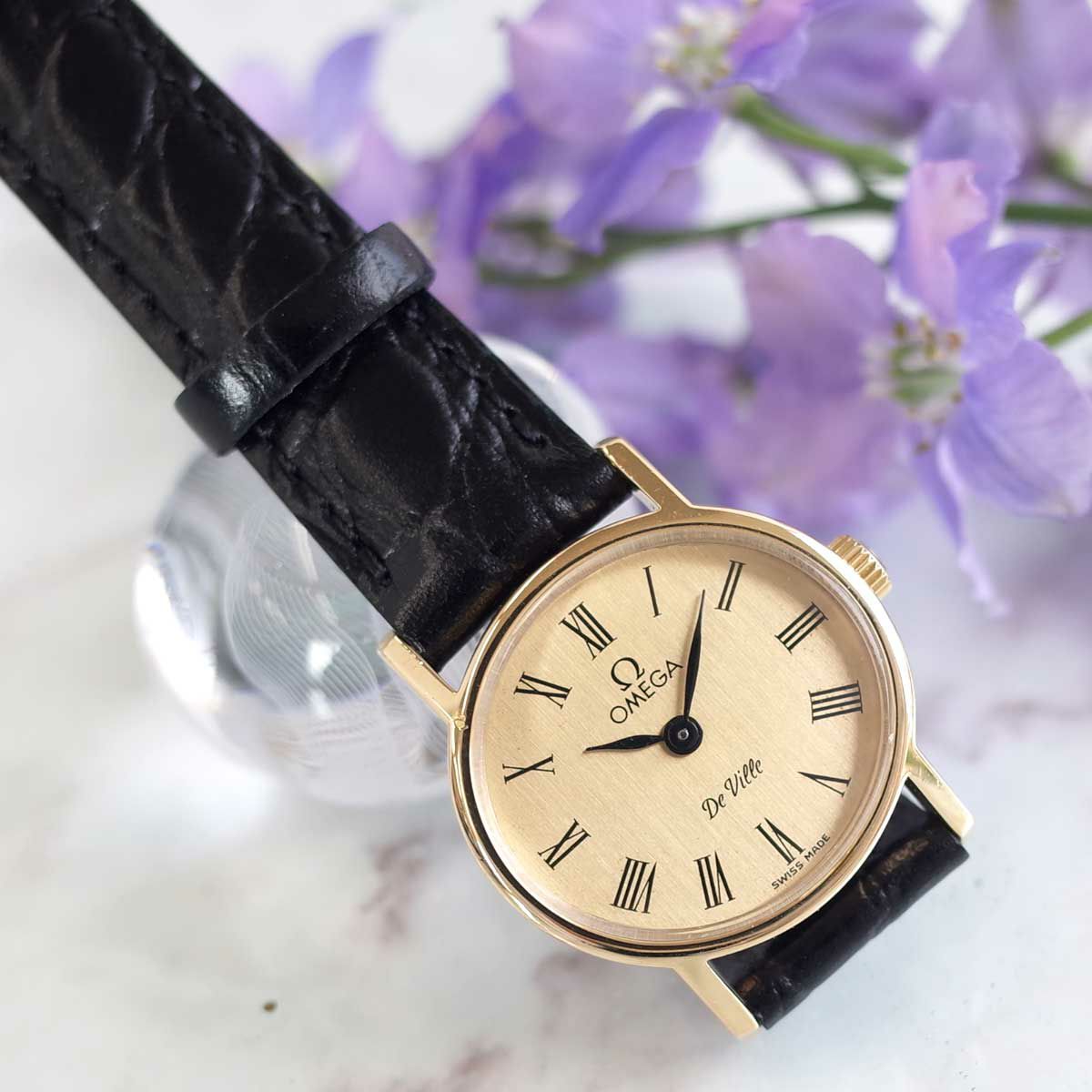 オメガ デビル 70'S アンティーク ローマンインデックス リーフ針 新品