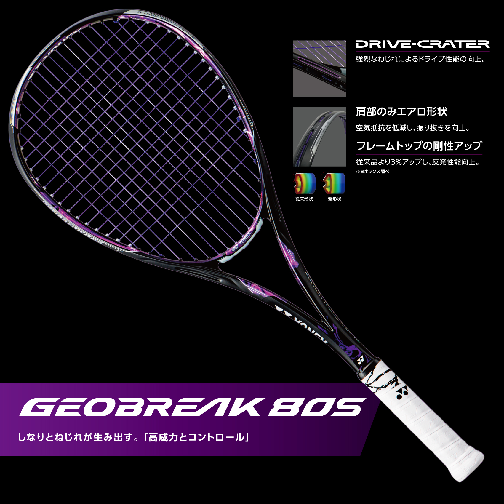 VOLTAGE テニスラケット 7s 紫色 VOLTAGE テニスラケット 7s 紫色