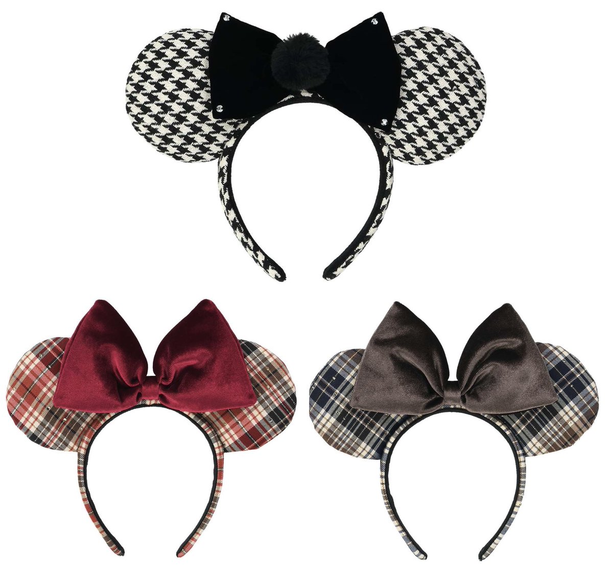 10月2日より、秋冬定番の千鳥柄やチェックのデザインのカチューシャが