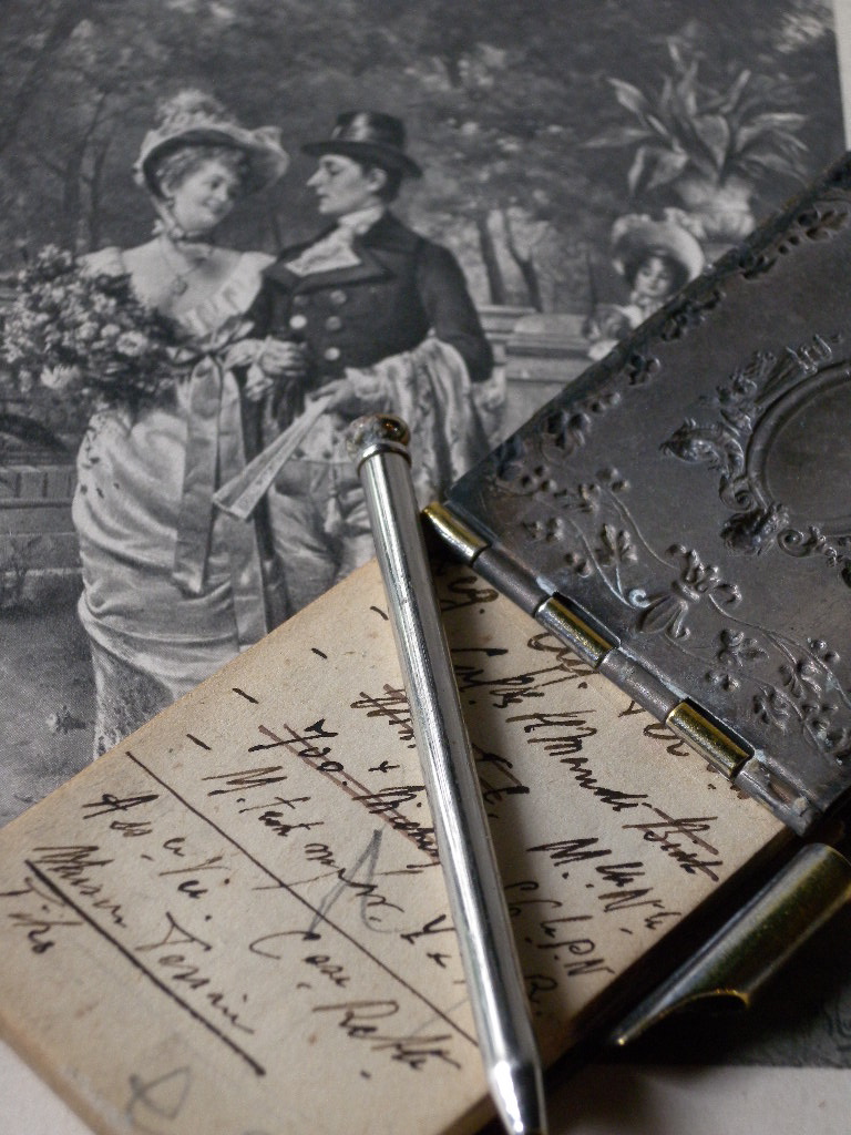 アンティーク カルネ・ド・バル 舞踏会の手帖 Carnet de bal 舞踏会の