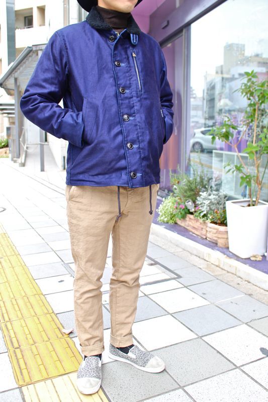 BLUE BLUE / インディゴ ジャーマンクロス デッキジャケット : COSMIC