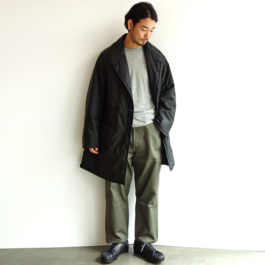 COMOLI 17SS】 中綿ショールカラーコート : kink higashisakura